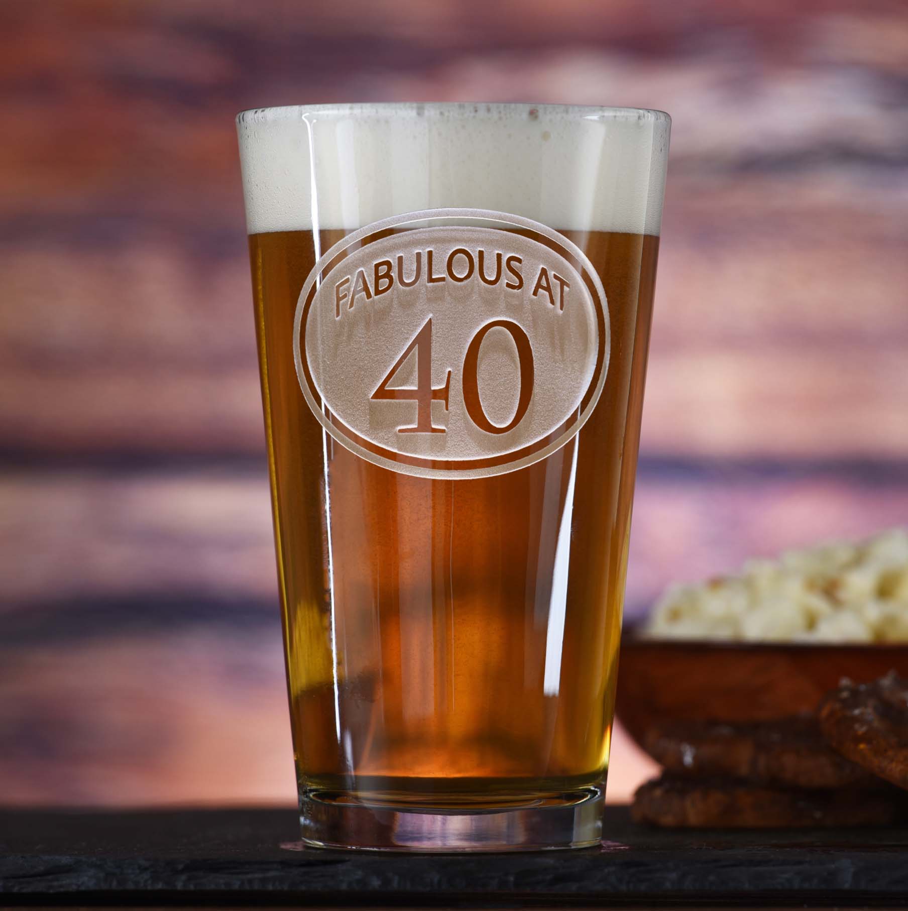40th Birthday Beer Pint Glass