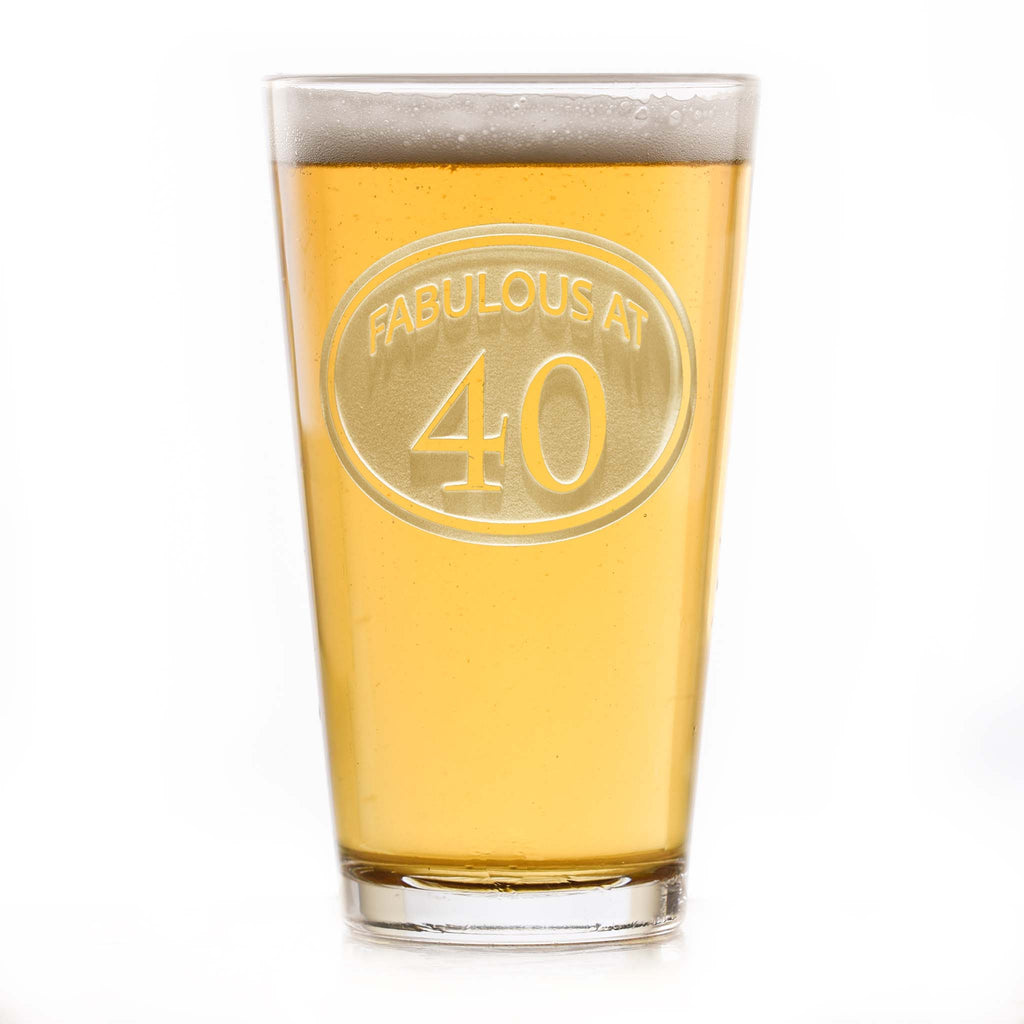 40th Birthday Beer Pint Glass